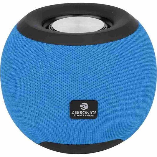 LX INDIA Speaker Zebronics Zeb-Bellow 40 Wireless Bluetooth v5.0 Fabric Finish 8W Portable Speaker (Blue)