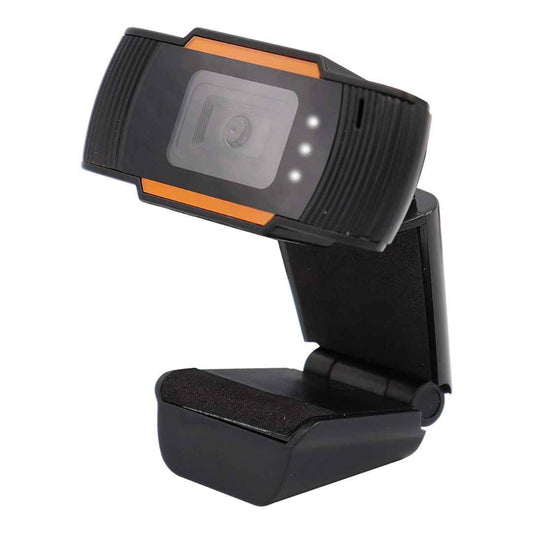 LX INDIA Webcam Zebronics Zeb-Crisp Pro Digital Zoom Web Camera with USB (HD) with 5 Pixels Lens (Black)