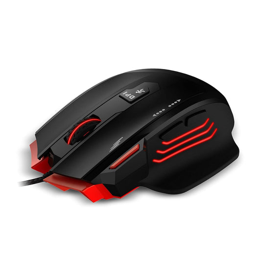 LX INDIA Mice ZEBRONICS Zeb-Groza - Premium USB Gaming Mouse with 7 Buttons (Multicolor)