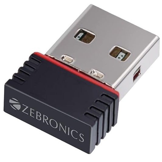 LX INDIA Wifi Dongles ZEBRONICS ZEB-USB150WF1 WiFi USB Mini Adapter Supports 150 Mbps Wireless Data