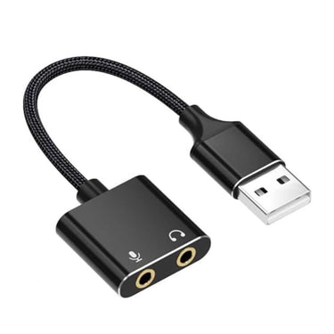 LXINDIA Sound Card Zeitel USB Sound Card USB to 3.5mm Jack Audio Adapter