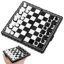 LXINDIA Chess Board Zest 4 Toyz Small Magnetic Chessboard Game Set for Kids and Adults (Black and White)