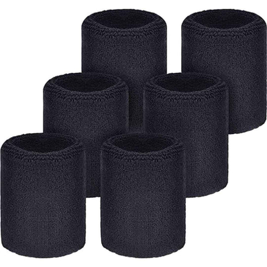 LX INDIA Sweat Bands Black ZOKNI® Sweat Wrist Bands for Men & Women