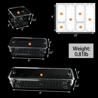 LXINDIA organizer Zollyss Desk Drawer Organizer Trays