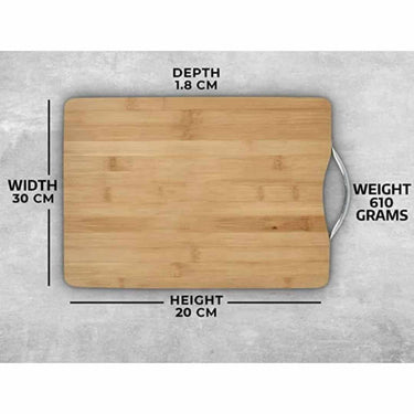 LXINDIA Choping Board Zollyss Large Natural Bamboo Wood Chopping Cutting Board