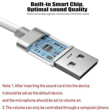 LXINDIA Sound Card ZORBES USB Sound Card USB to 3.5mm Jack Audio Adapter