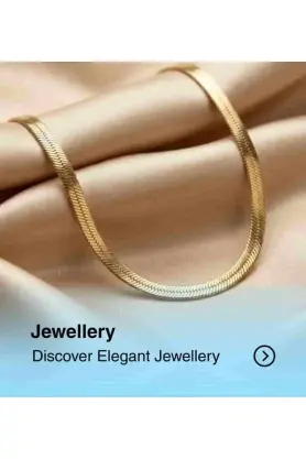 Gilded Silk Herringbone Chain