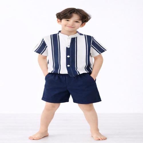 Kids Casual Wear Co-Ord Set Half Sleeve Shirt with Shorts for Boys