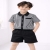 DANGAR Boys Striped Shirt &amp; Shorts Set | Kids Black &amp; White Casual Wear Set | Half Sleeve Shirt with Shorts for Boys