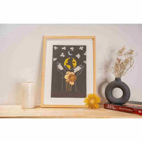 Pressed Floral Wall Art | Botanical Home Decor Wall Hanging | Housewarming Gift for Loved Ones