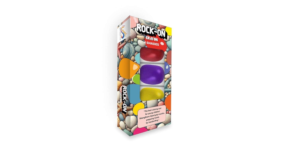 Rock Crayon |Bright Colors, Tripod Grip Crayons Made | LX INDIA
