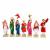  Handmade Miniature Terracotta Clay Idol -Group of Pandharpur Warkaris - Set of 7