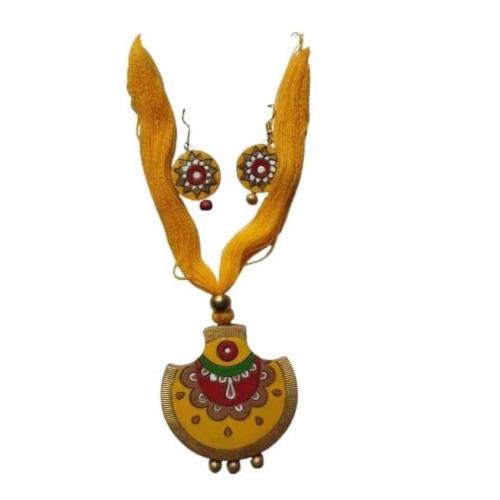 Handmade Terracotta Jewellery Necklace Set for Women