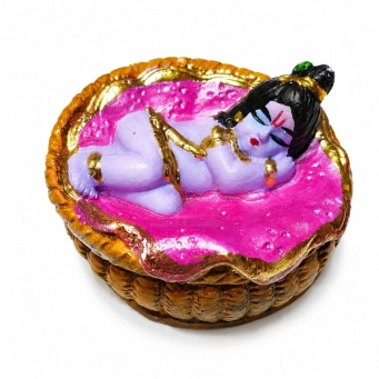 SIMONART AND PRINTING Bal Krishna Idol Handicrafts &ndash; Handmade Bal Gopal Krishna Decorative Idol for Home Temple and Pooja