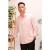 HI&Egrave;R Men's Full Sleeve Spread Collar V-Neck Cotton Shirt