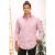 HI&Egrave;R Men's Full Sleeve Spread Collar V-Neck Cotton Shirt