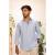 Men's Full Sleeve Spread Collar V-Neck Cotton Shirt