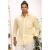 Men's Full Sleeve Spread Collar V-Neck Cotton Shirt