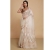 Handmade Pure Resham Muslin Needlework Jamdani Saree &ndash; Elegant Cream White Handwoven Heritage Saree