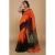 Pure Linen Handmade Phulia Saree &ndash; Contrast Border | Authentic Bengal Handloom