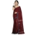 Maroon Handwoven Pure Cotton Saree from Phulia | All-Over Woven Design | The Crazylooms