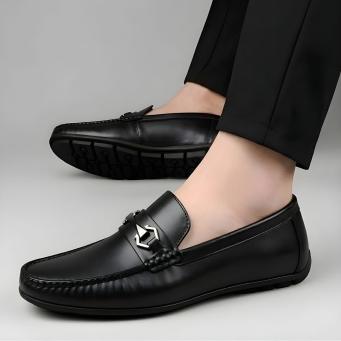 WUGO Brown Casual Slip-On Loafers for Men & Boys