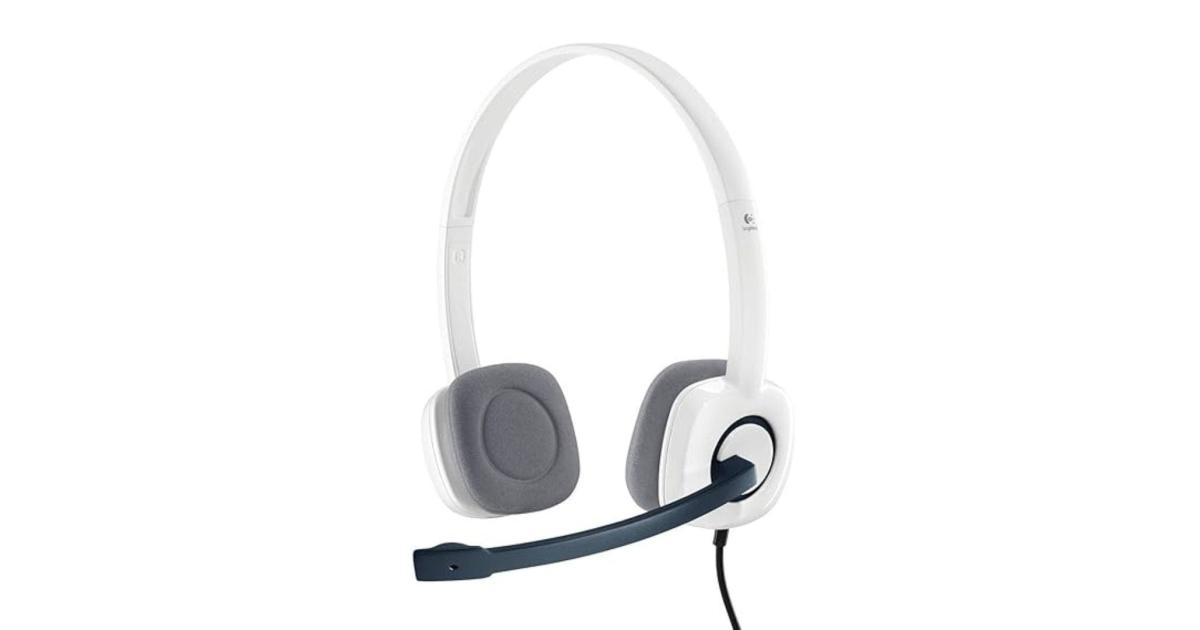 Logitech H150 Wired On Ear Headphones with Mic (White) | LX INDIA
