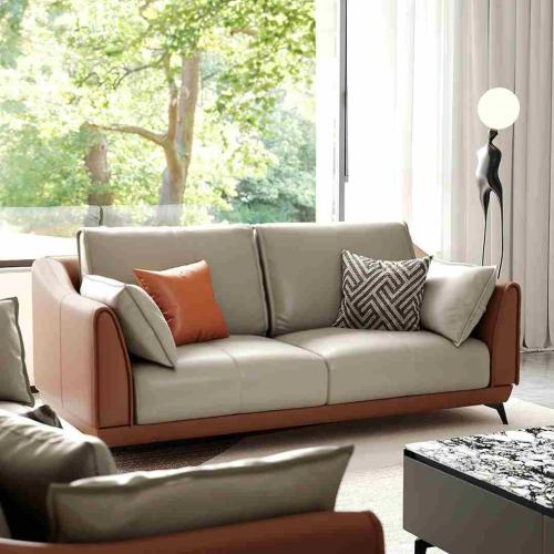 The Furnishery Faux Leather Living Room Set