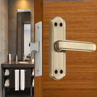 ONMAX mortise bathroom handle set antique brass finish