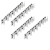 Onmax Steel plate with Aluminium Hook Wall Hooks Wall Hanger Cloth Hanger Wall Stand Wall khunti Key Holder Stainless Steel L Types 8 Hooks (Pack of 4 Pieces) (SSAK03)