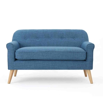 The Furnishery Tuxer 2 Seater Off Green Sofa for Living Room Decor