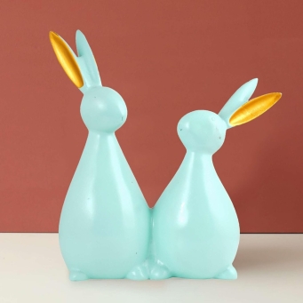 Samriddhi Craft Cute Rabbit Pair Statue for Home Decor
