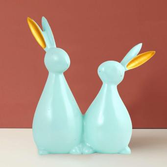 Samriddhi Craft Cute Rabbit Pair Statue for Home Decor