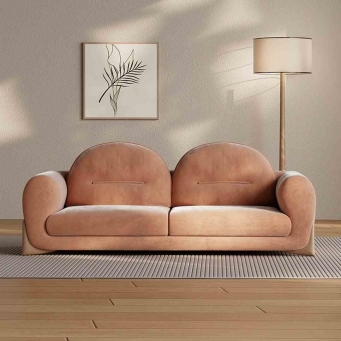 The Furnishery French Style 3 Seater Sofa with Elegant Design for Home and Office Furniture