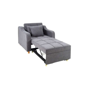 The Furnishery 1 seater sofa chair in sky blue