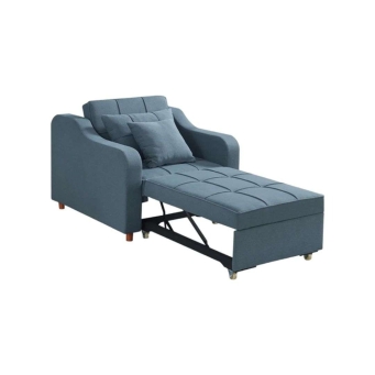 The Furnishery 1 seater sofa chair in light grey
