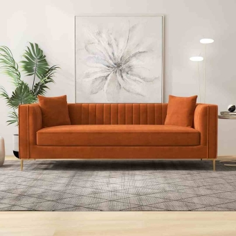 Light Grey 3 Seater Sofa for Living Room