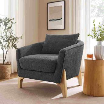 The Furnishery Kervin upholstered arm chair for living room