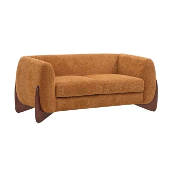 The Furnishery olive green 2 seater sofa for living room