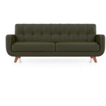 The Furnishery Orange Fabric Sofa