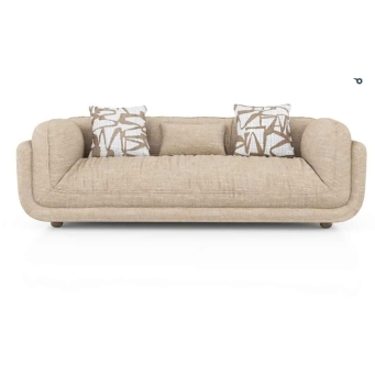 	The Furnishery 3 seater sofa beige color for living room office and lounge seating Image Title	The Furnishery Three Seater Sofa Set Image Alt	Beige 3 seater sofa by The Furnishery for home living room and office seating Image Title	The Furnishery Li