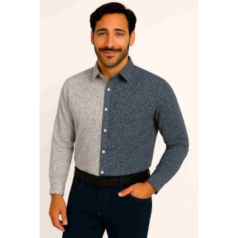 Men printed multicolor casual cotton shirt