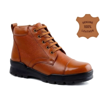 WUGO Tan Tactical Safety Boots &ndash; Anti-Slip Industrial Security Shoes