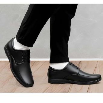 WUGO black stylish formal shoes for men and boys