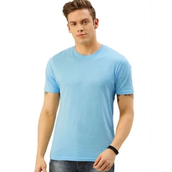 grey lycra t-shirt for men round neck regular fit stretchable fabric