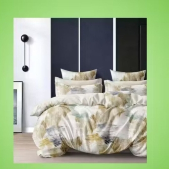 king size double bed bedsheet with 2 pillow covers abstract multicolor design