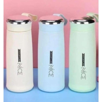 pastel multicolor 400ml water bottle stylish flask portable use