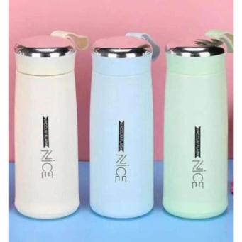 pastel multicolor 400ml water bottle stylish flask portable use
