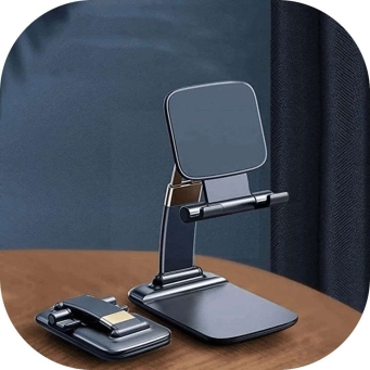 adjustable mobile stand holder foldable desktop phone stand for smartphones and tablets