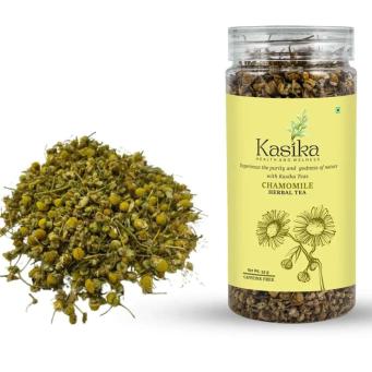 Dried chamomile flower herbal tea bags